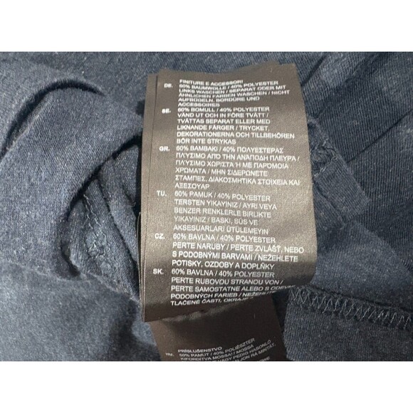 G Star Raw T Shirt Rodis RT Blue Logo Slim Fit Short Sleeve Crew Top Mens Sz L - Picture 10 of 11